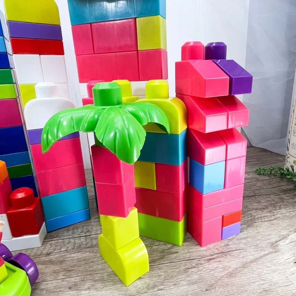 Mega‎ Blocks Big Building Blocks Bricks Lot Of Over 100 Pieces Multi Colors